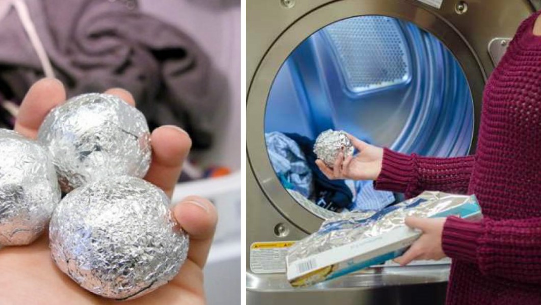 Aluminium foil in washing machine/dryer, will amaze you - Crispbot