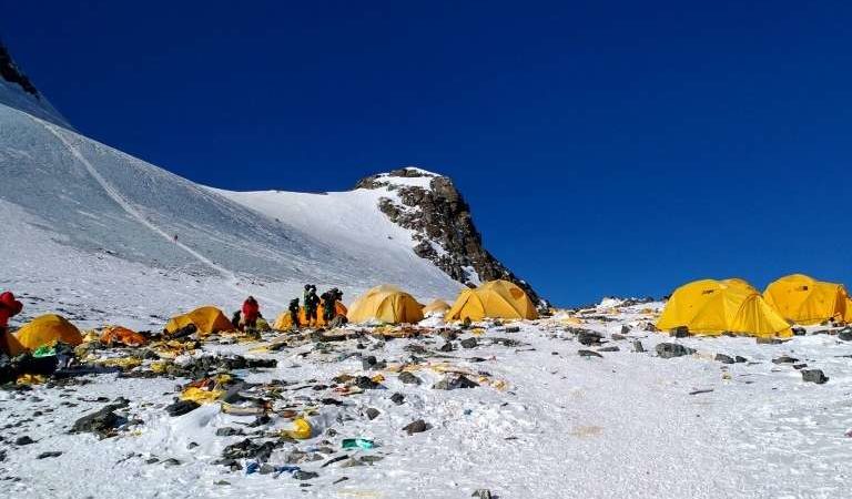 Mount Everest Suffering with 60000-pound waste