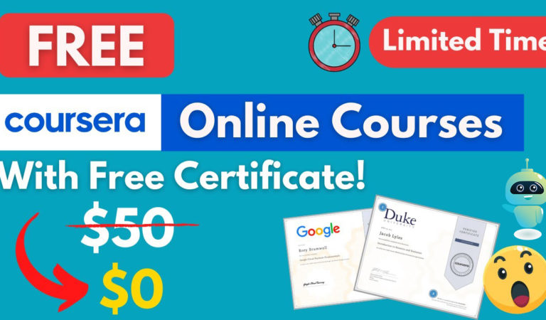 Coursera: Get 100% Off Paid & Premium Courses | Free Coursera Courses with Certificate