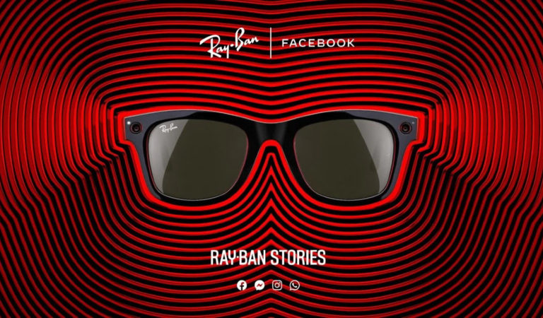 Facebook introduces Ray-Ban Stories smart glasses.